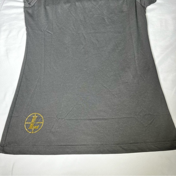 NEW NWT Leupold Optics Graphite & Gold Fitted Short Sleeve Tee T-Shirt SZ Large - Picture 6 of 12